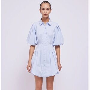Simkhai Cleo Balloon Pintuck Mini Dress size 2